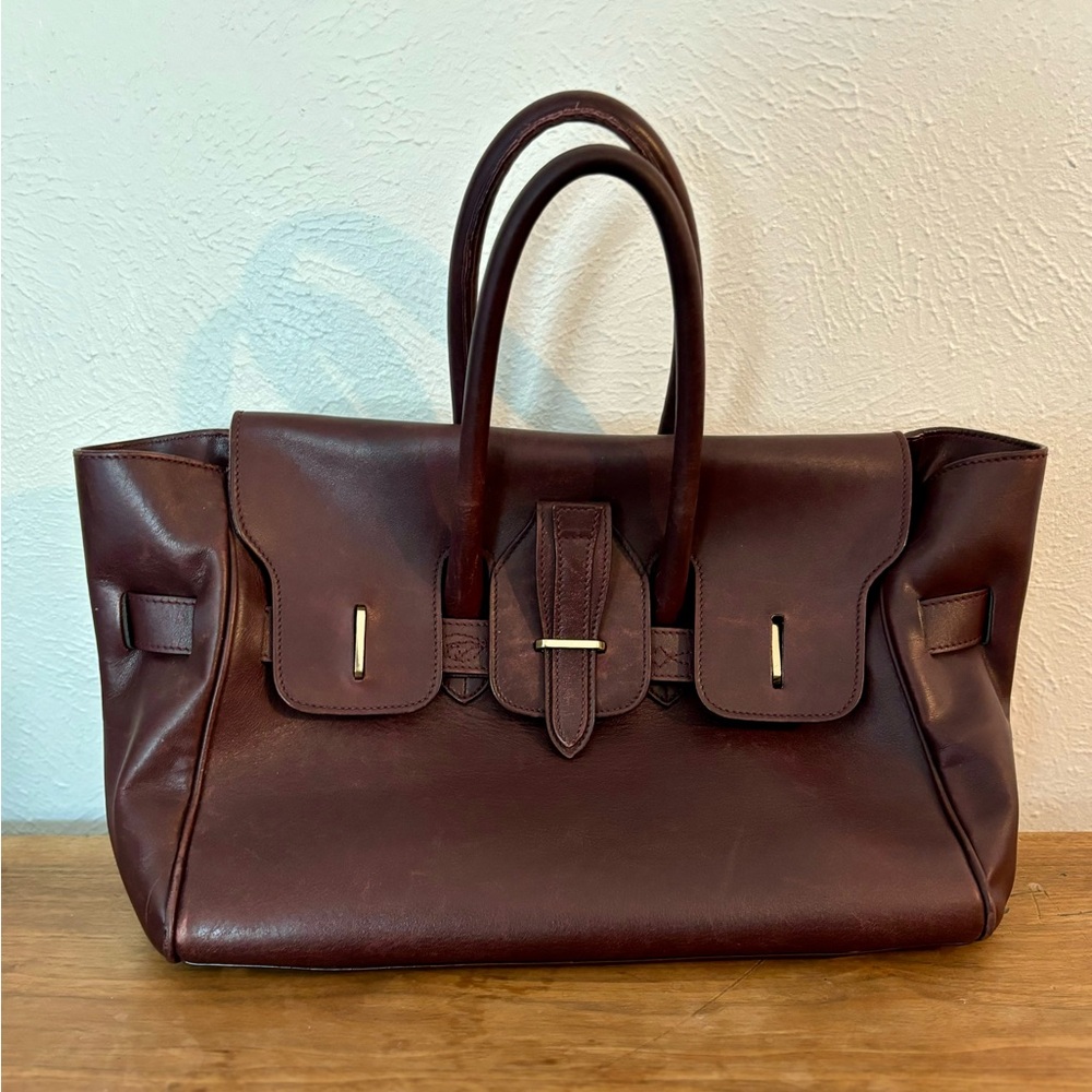 Gorgeous Burgundy Leather Golden Goose Purse